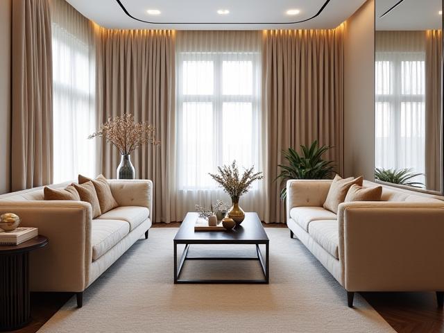 Soggiorno di lusso completo, risultato di un progetto di interior design